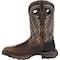 Durango Men's Western Work Boot, 10.5 W, Steel Toe, 11 in H, Nicotine Chocolate, DDB0269 DDB0269 - alternate 2